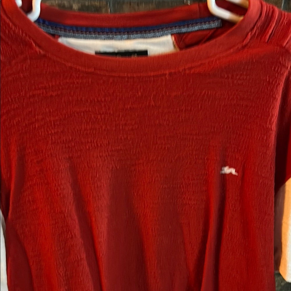 Red men’s shirt